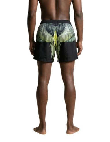 County Of Milan maillot de bain homme noir imprimé – Style estival