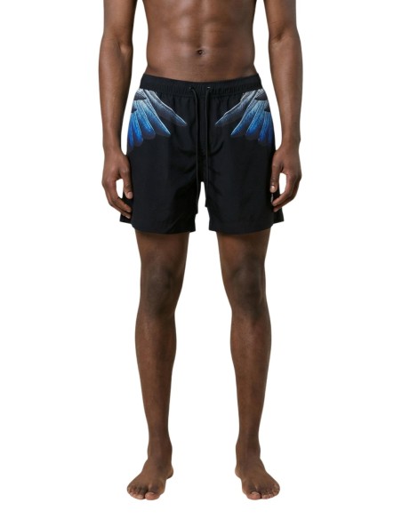 County Of Milan maillot de bain homme noir imprimé – Confort et style