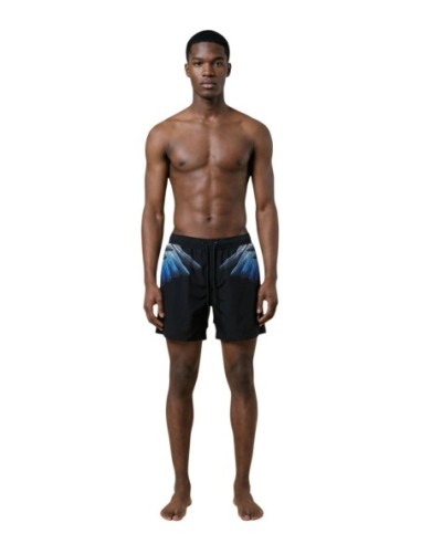 County Of Milan maillot de bain homme noir imprimé – Confort et style