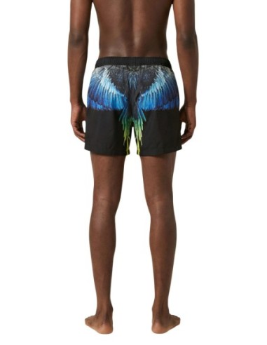 County Of Milan maillot de bain homme noir imprimé – Confort et style