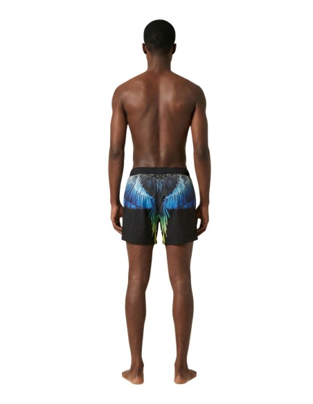 County Of Milan maillot de bain homme noir imprimé – Confort et style