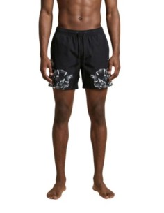 County Of Milan maillot de bain homme noir imprimé – Style urbain