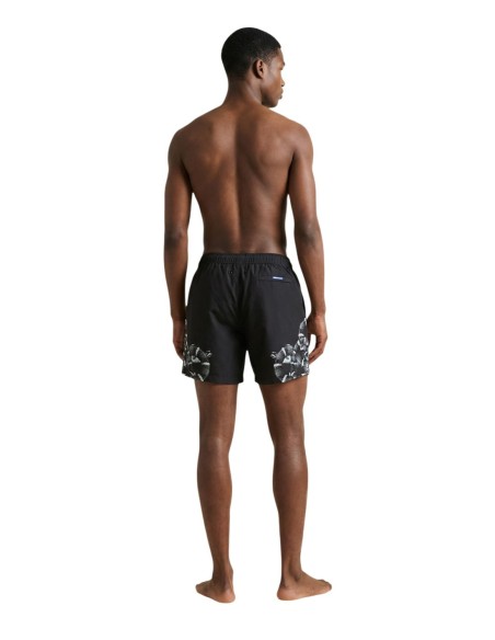 County Of Milan maillot de bain homme noir imprimé – Style urbain