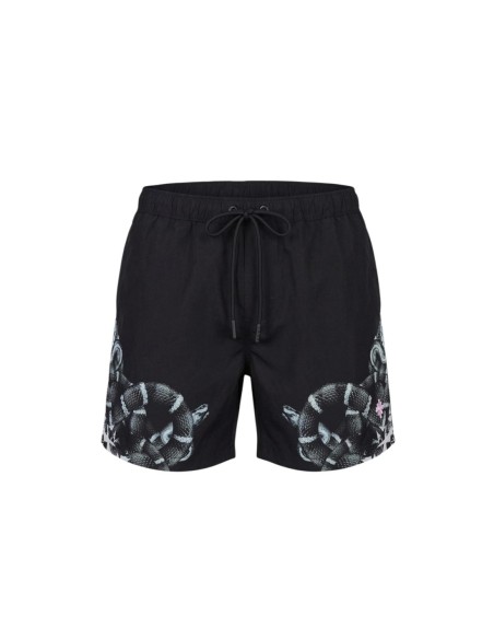 County Of Milan maillot de bain homme noir imprimé – Style urbain