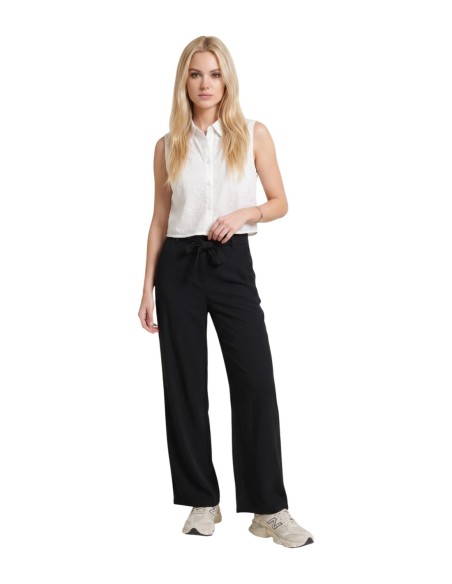 Pantalon femme Only noir fluide