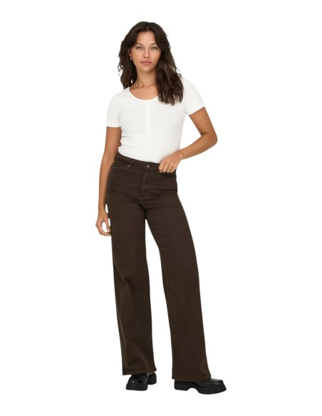 Jeans femme Only marron