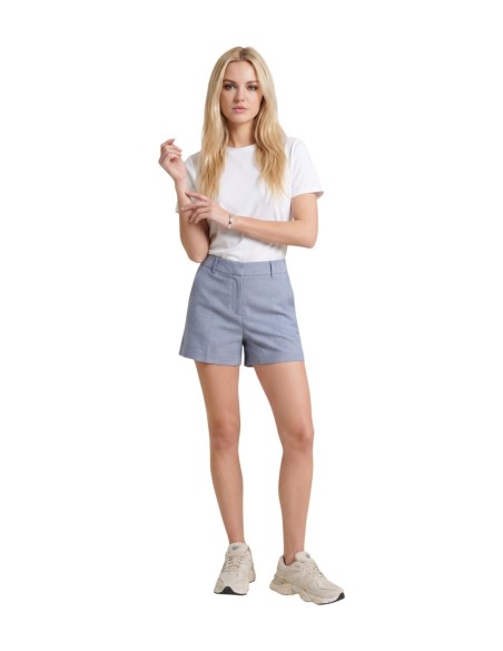 Shorts Only femme bleu azur stretch
