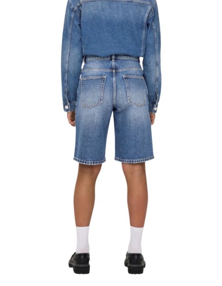 Shorts femme Only bleu effet usé
