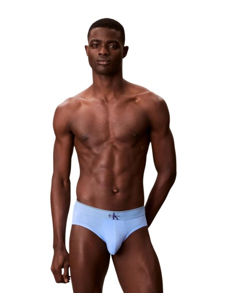 Slip homme bleu CK – lot de 3 essentiel