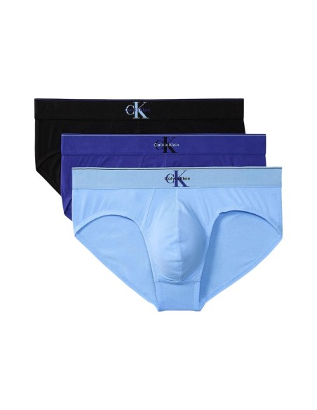 Slip homme bleu CK – lot de 3 essentiel