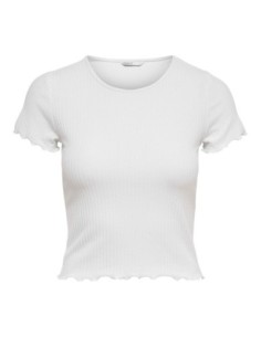 T-shirt femme Only blanc casual