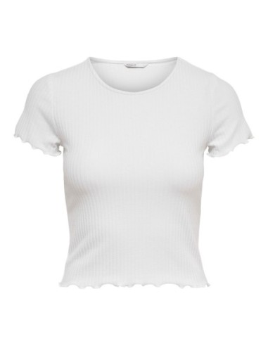 T-shirt femme Only blanc casual