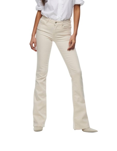 Jeans femme Only blanc slim