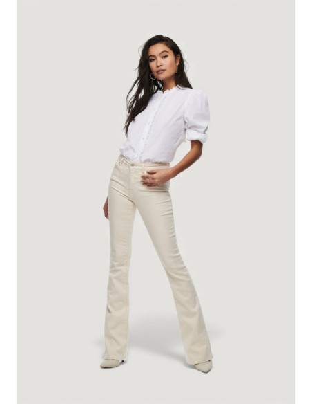 Jeans femme Only blanc slim