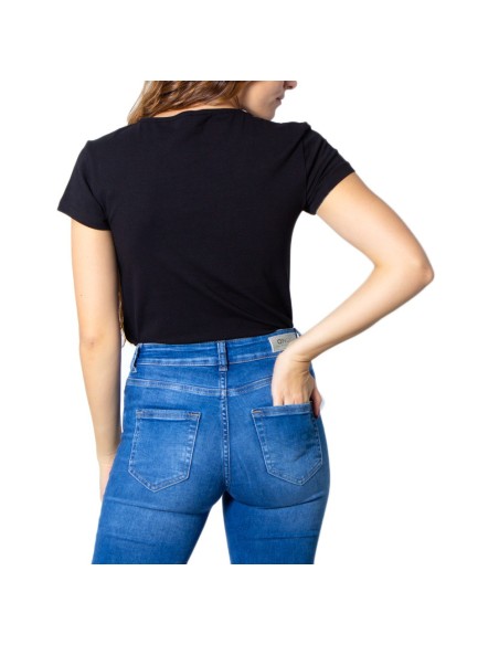 T-shirt femme Only noir manches courtes