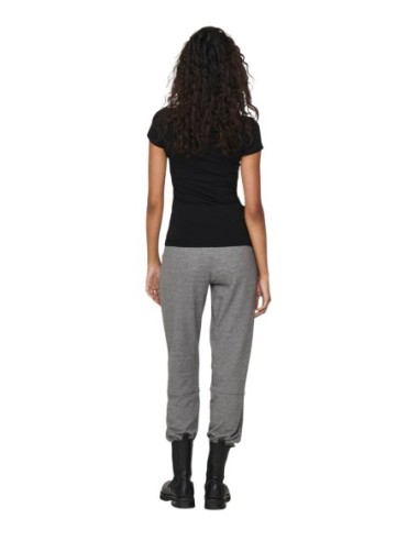 T-shirt femme Only noir manches courtes