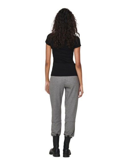 T-shirt femme Only noir manches courtes