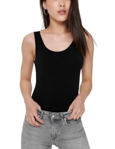 Débardeur femme Only noir coton