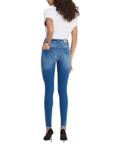 Jeans femme Only bleu coupe moderne