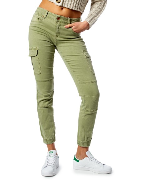 Jeans femme Only vert stretch