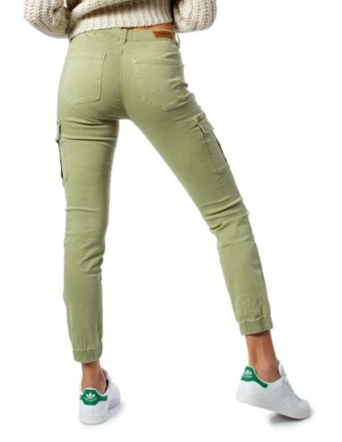 Jeans femme Only vert stretch