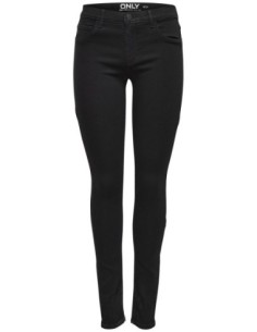 Jeans femme Only noir coupe classique