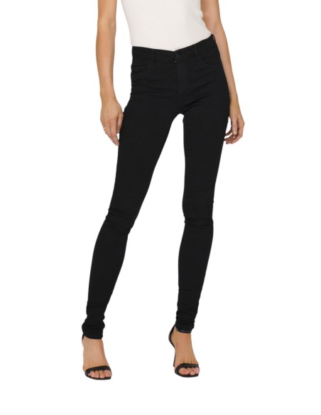 Jeans femme Only noir coupe classique