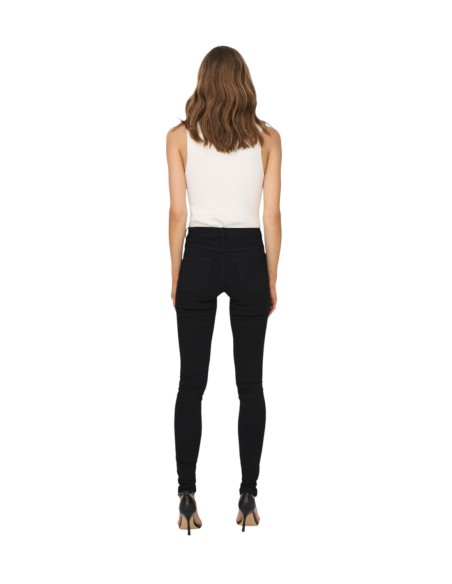 Jeans femme Only noir coupe classique