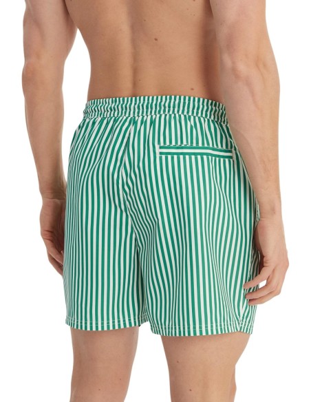 Maillot de bain homme Calvin Klein vert striped motion