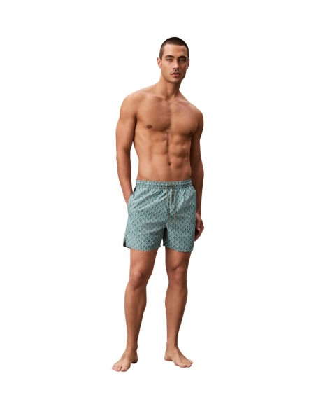 Maillot de bain homme Calvin Klein vert printed energy