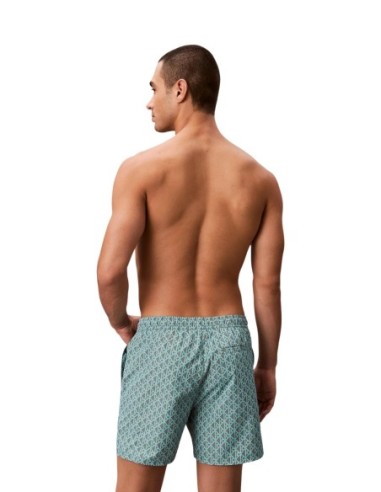 Maillot de bain homme Calvin Klein vert printed energy