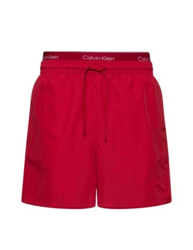 Maillot de bain homme Calvin Klein rouge drawstring active