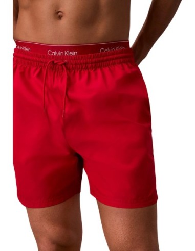 Maillot de bain homme Calvin Klein rouge