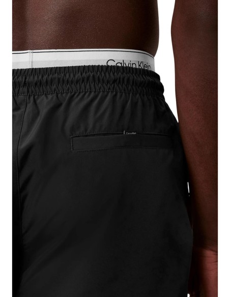 Maillot de bain homme Calvin Klein noir drawstring essential