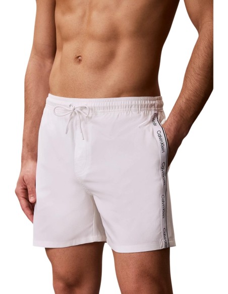 Maillot de bain homme Calvin Klein blanc