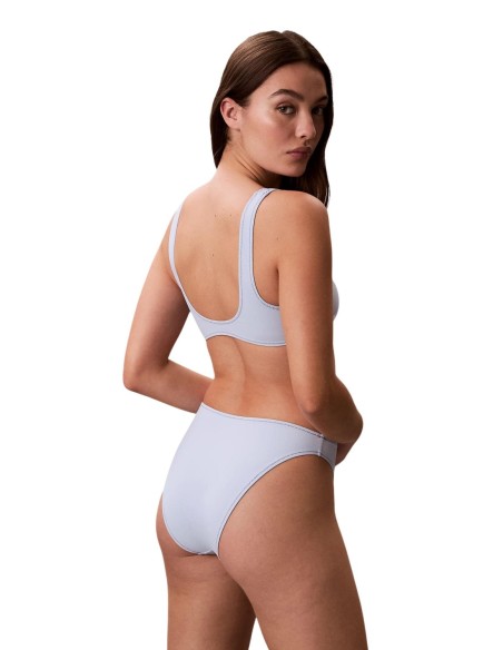Bikini femme Calvin Klein bleu azur