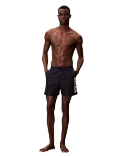 Maillot de bain homme Calvin Klein bleu imprimé