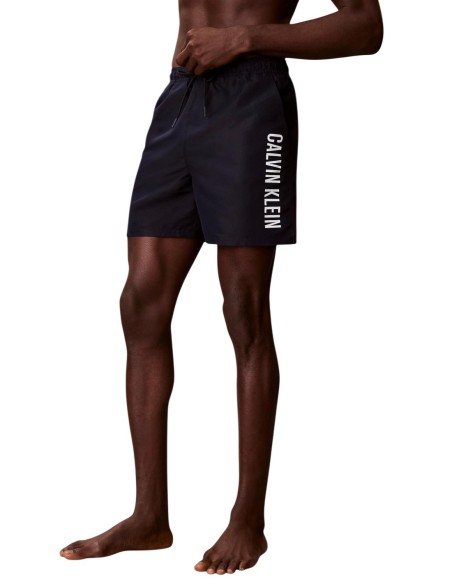 Maillot de bain homme Calvin Klein bleu imprimé