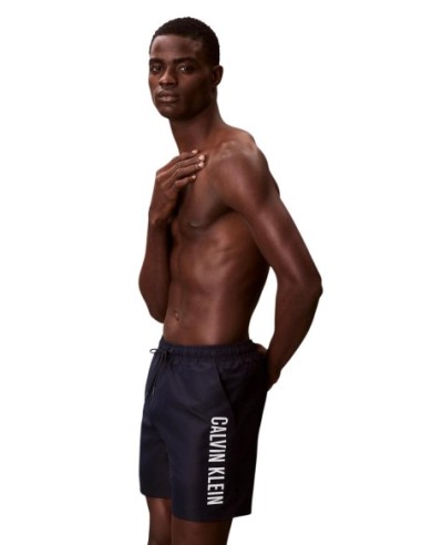 Maillot de bain homme Calvin Klein bleu imprimé