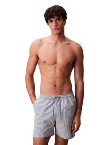 Maillot de bain homme Calvin Klein bleu rayé
