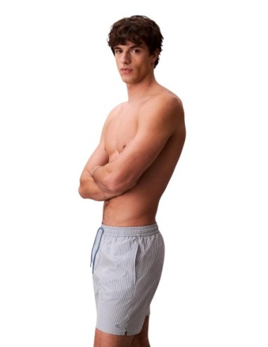 Maillot de bain homme Calvin Klein bleu rayé