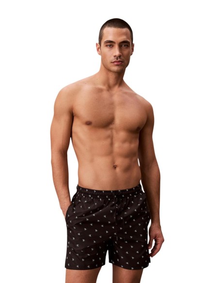Maillot de bain homme Calvin Klein gris imprimé