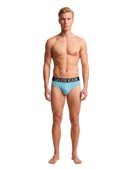 Slip de bain homme Calvin Klein bleu azur