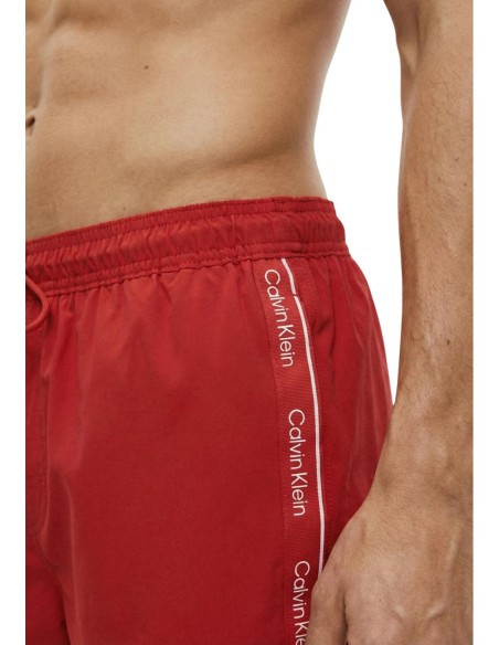 Maillot de bain homme Calvin Klein rouge drawstring core