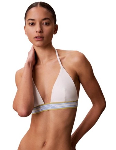 Maillot de bain femme Calvin Klein blanc