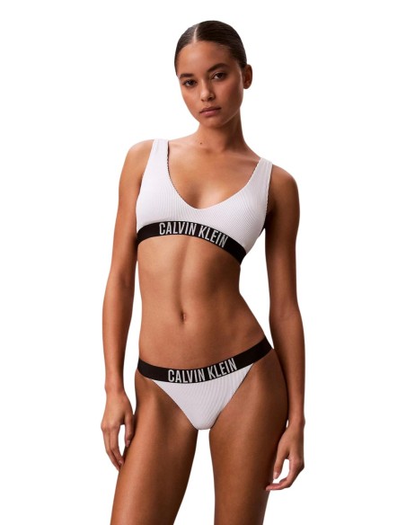 Maillot de bain femme Calvin Klein blanc