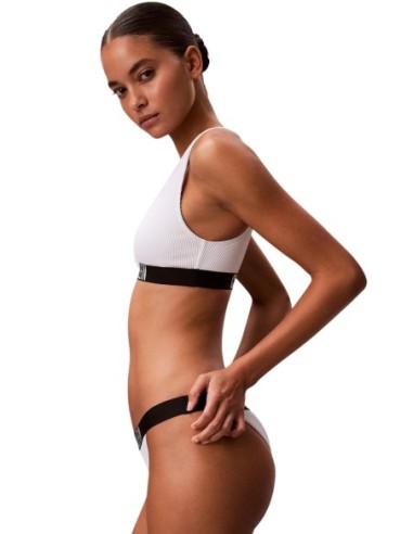 Maillot de bain femme Calvin Klein blanc