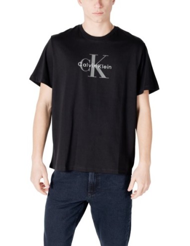 T-shirt homme Calvin Klein noir imprimé