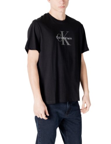T-shirt homme Calvin Klein noir imprimé