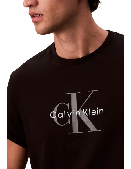 T-shirt homme Calvin Klein noir imprimé